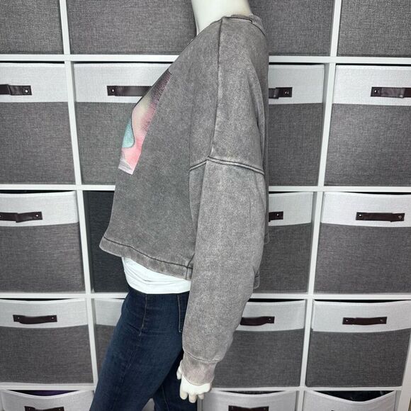 Chemistry Tupac "Poetic Justice" cropped boxy-fit sweatshirt Size Small - Picture 7 of 9